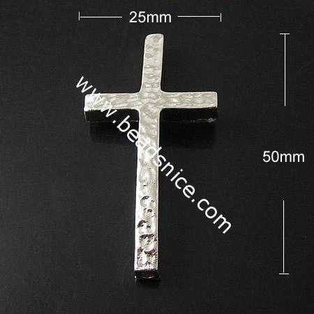 Zinc Alloy Cross Connector,50X25mm,hole:1mm