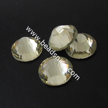 Rhinestone Cabochon, nice for jewelry making,SS4-P9 1.5-1.7mm