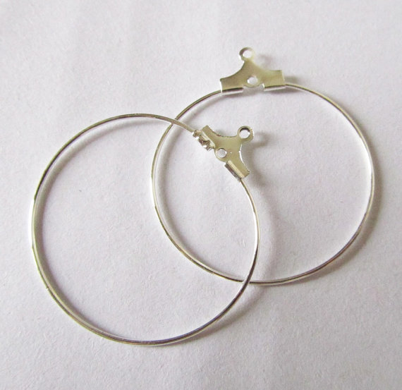 Brass Hoop Earring Components,brass,round