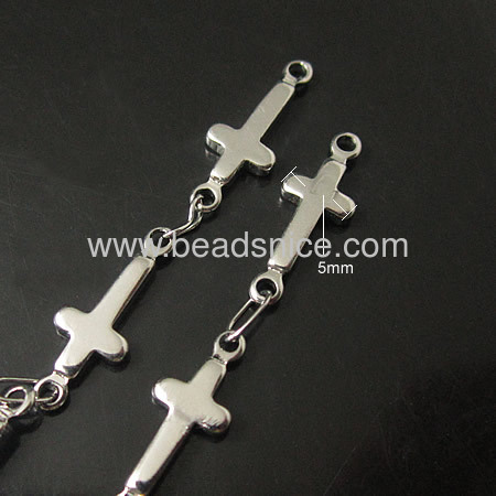 Cross Stainless Steel Chain,