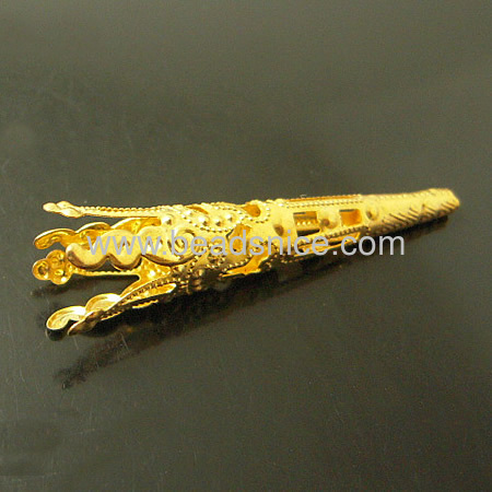 Jewelry Brass bead cap,Nickel-Free,Lead-Safe
