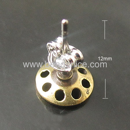 Jewelry brass ear stud component，