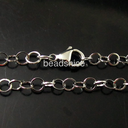 Stainless steel chians for necklace and bracelets