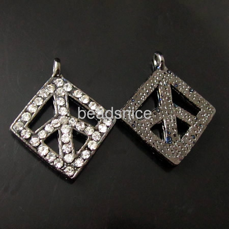 Rhinestone pendant/drop,diamond