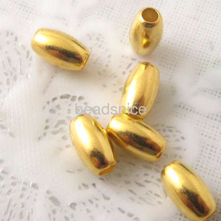 Brass rice beads