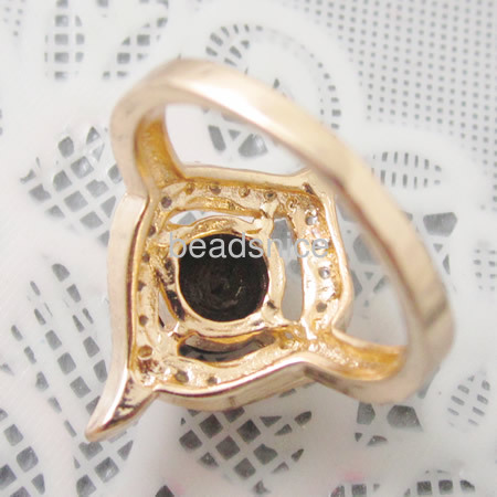 Jewelry  Rhinestone Flower Ring,size:7,diamond