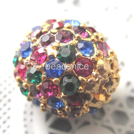 Zinc alloy rinestone beads