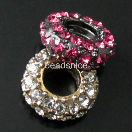 Rhinestone Beads,donut