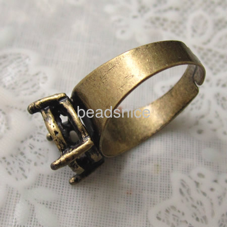 rings jewellery, brass, sure-set,size:9