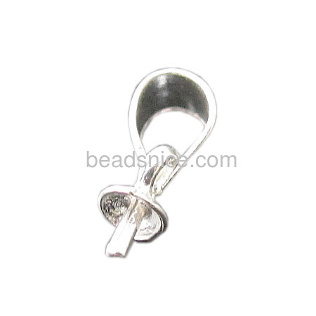 925 Sterling Silver Pendant Bail,Pin thickness: