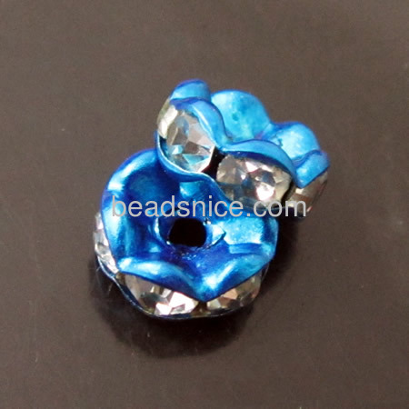 Rhinestone Rondell Beads ,