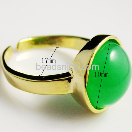 Ring Vacuum real gold plating, More than 1 microns thick, adjustable