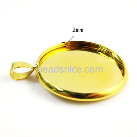 Brass Pendant,Nickel-Free,Lead-Safe,Hand rack plating,