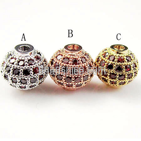 925 sterling silver rhinestone beads CZ pave beads fine silver jewelry accessories unique design for handmade lady jewelry