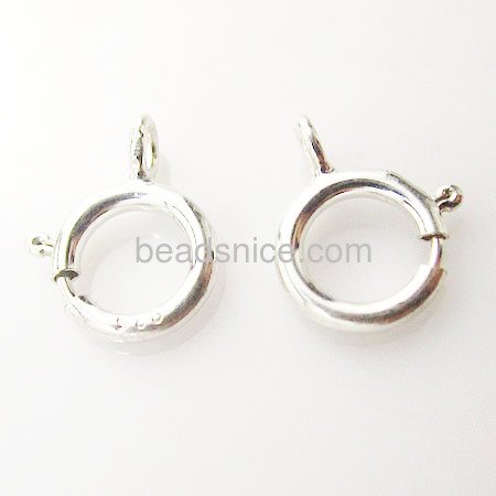 Silver 925 Jewelry Spring Rings Clasps