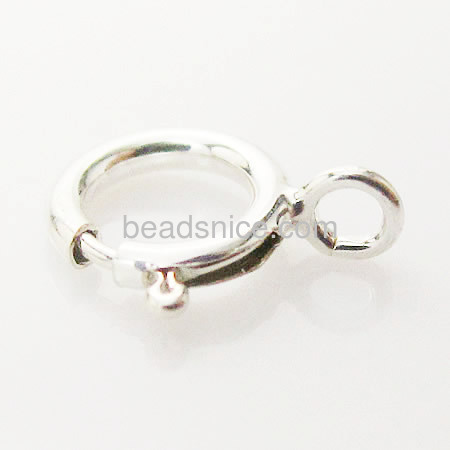 Silver 925 Jewelry Spring Rings Clasps