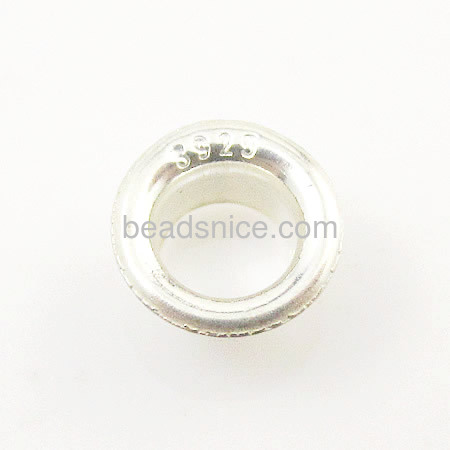 925 Sterling Silver tube, no
