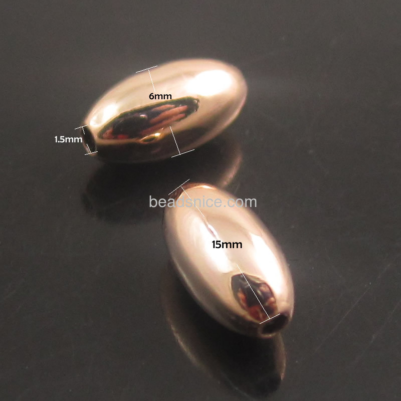 metal brass beads for jewelry  rice