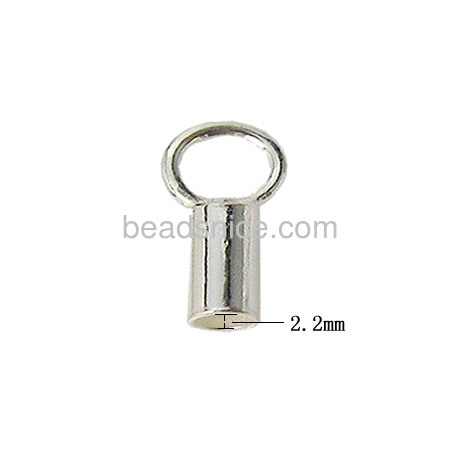 Clasp  Cord End  925 Sterling Silver