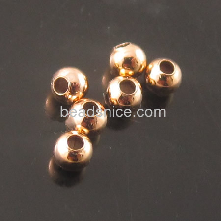 Seamless beads in bulk   brass  H65 lead-safe nickel-free  round