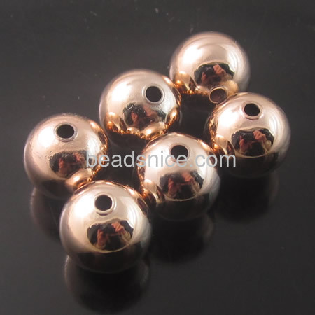Seamless  Brass Beads   H65 lead-safe nickel-free  round
