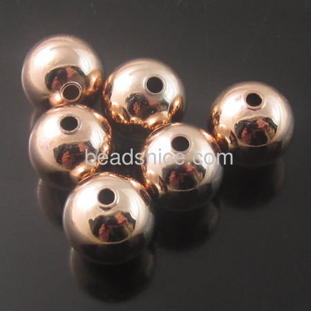 Seamless   Brass Beads   H65 lead-safe nickel-free  round