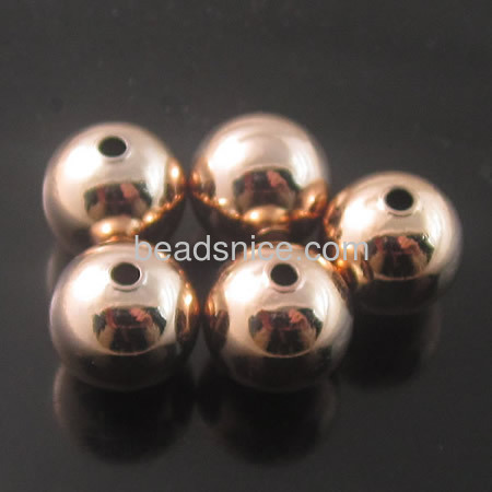 Seamless  Brass Beads   H65 lead-safe nickel-free round