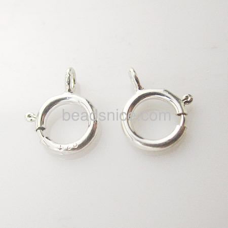 925 Silver Spring Rings Clasps