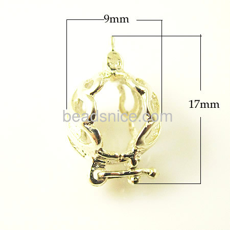 Pendant bail pinch style brass dount many colors available