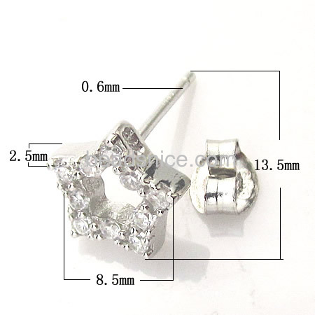 925 Sterling silver stud earrings