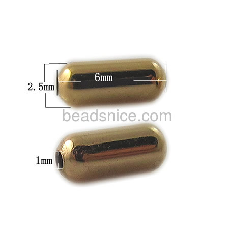 Seamlessful cheap beads    brass  round tube