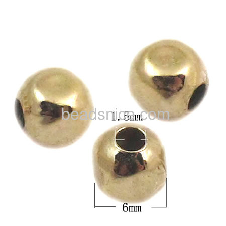 Seamless    gold plated spacer beads  brass  cube