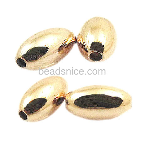 Gold plated  jewelry making supplies  brass  rice
