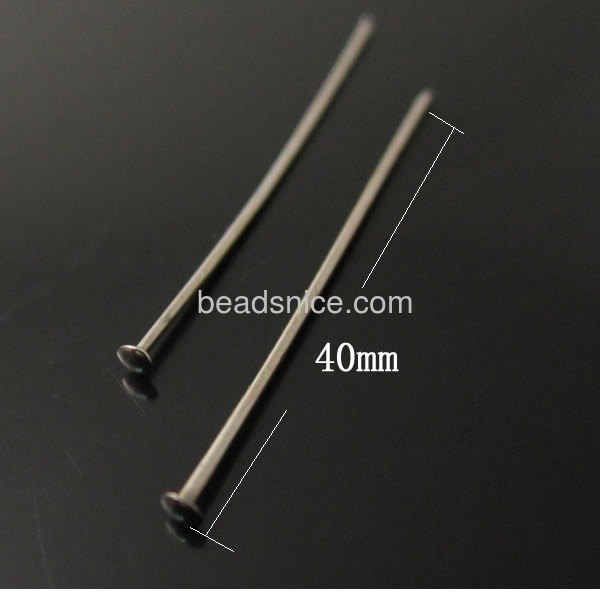 jewelry supply headpin,0.7x40mm