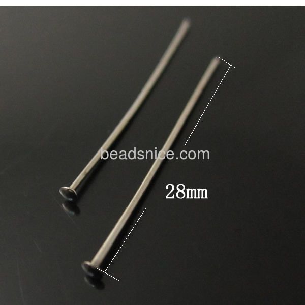 Headpins for  jewelry design,0.7x28mm