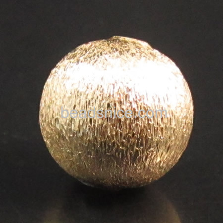 Stardust chunky beads  brass  round