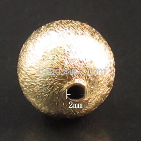 Stardust bulk beads  brass  round