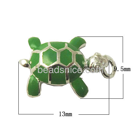 Silver 925 tortoise pendants for necklaces