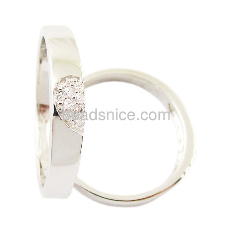 925 stering silver couple rings for valentine,Ladies Size:7,Mens Size:8