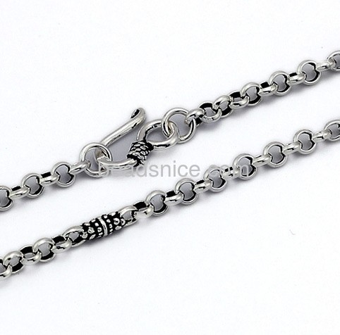 New product as 925 Sterling Silver necklace for men jewellery,3mm,