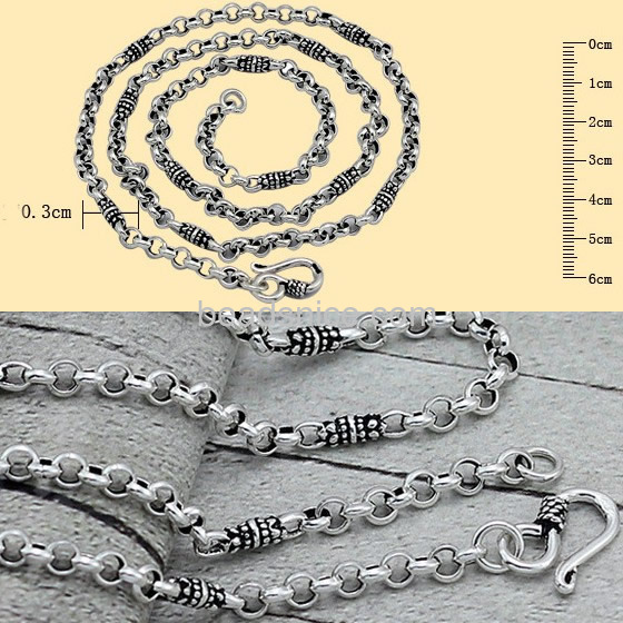 New product as 925 Sterling Silver necklace for men jewellery,3mm,