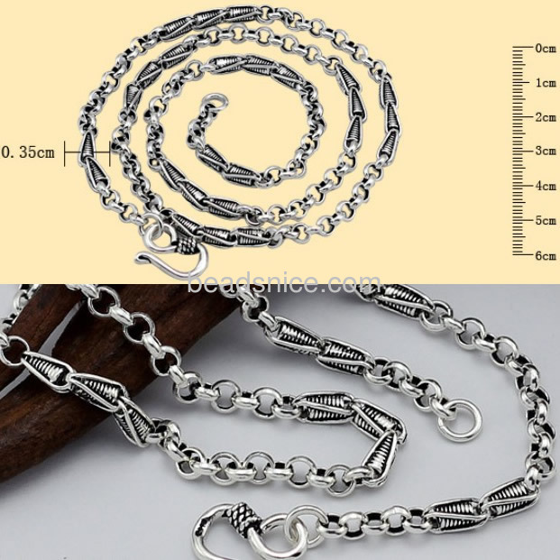 New product as 925 Sterling Silver necklace for men fashion jewellery,3.5mm,
