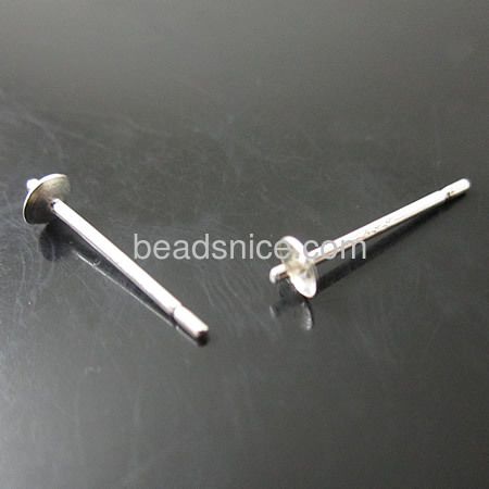 Sterling silver earing stud component
