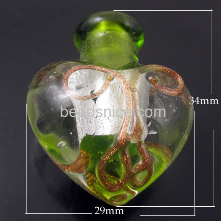 Perfume bottle glass delicate jewelry making supplies