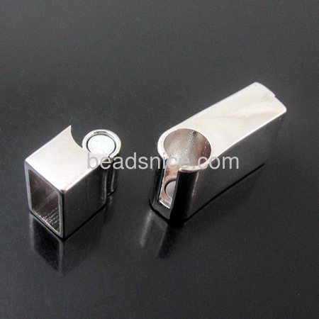 Stainless steel clasp strong magnetic clasp for flat leather bracelet wholesale vouge jewelry findings DIY nice for your jewelry