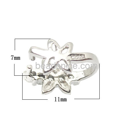 Sterling Silver Pendant Bail,11X7X7mm,