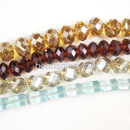 crystal beads mixed color and shape