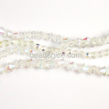 Mixed color and shape crystal loose beads