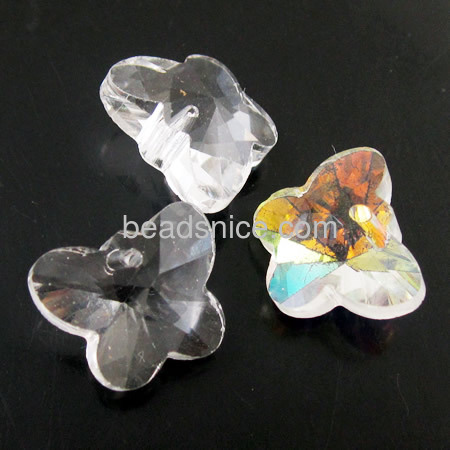 Tiny pendant crystal pendants charms butterfly pendant wholesale jewelry making supplies DIY