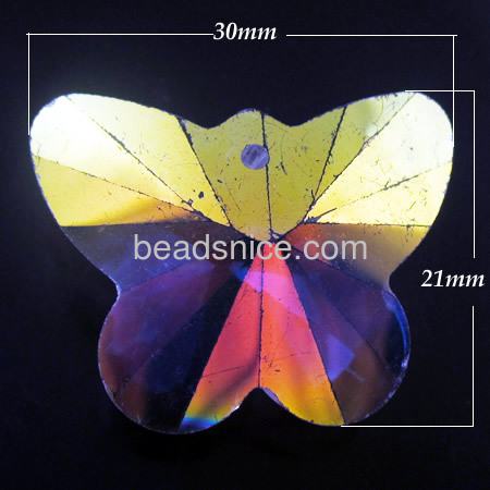 Crystal pendant butterfly pendants for necklace wholesale fashion jewelry findings DIY gift for friends